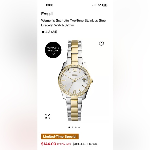 Fossil Scarlett’s bracelet watch. - Picture 1 of 13